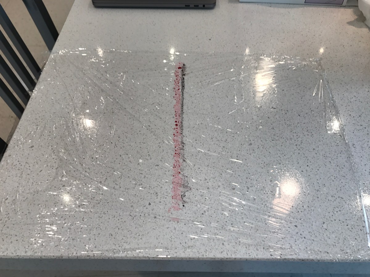 Saran Wrap food coloring