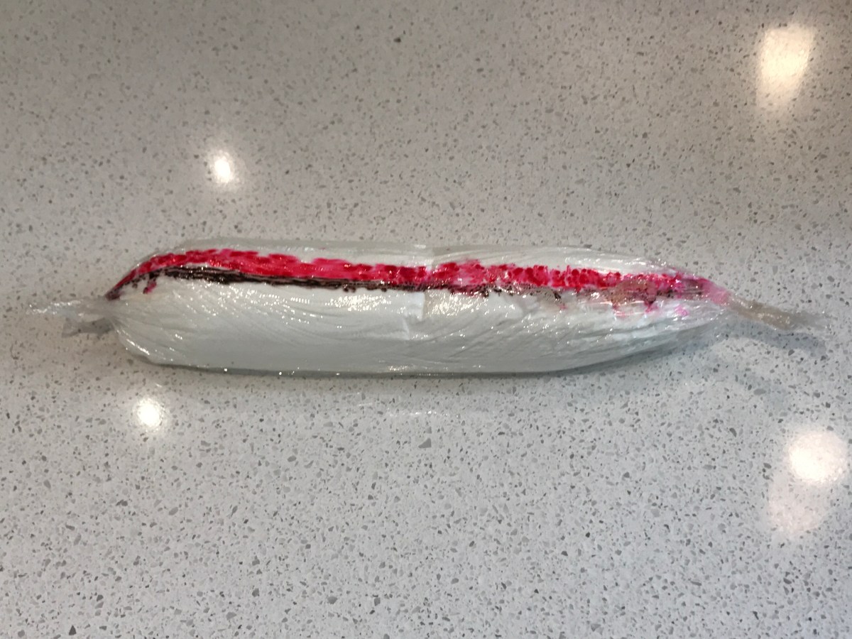 Saran Wrap and whip cream