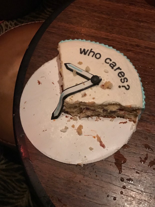 Retirement Party Cake leftovers