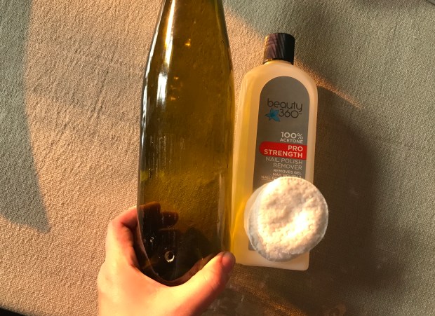 Acetone Bottle Labels