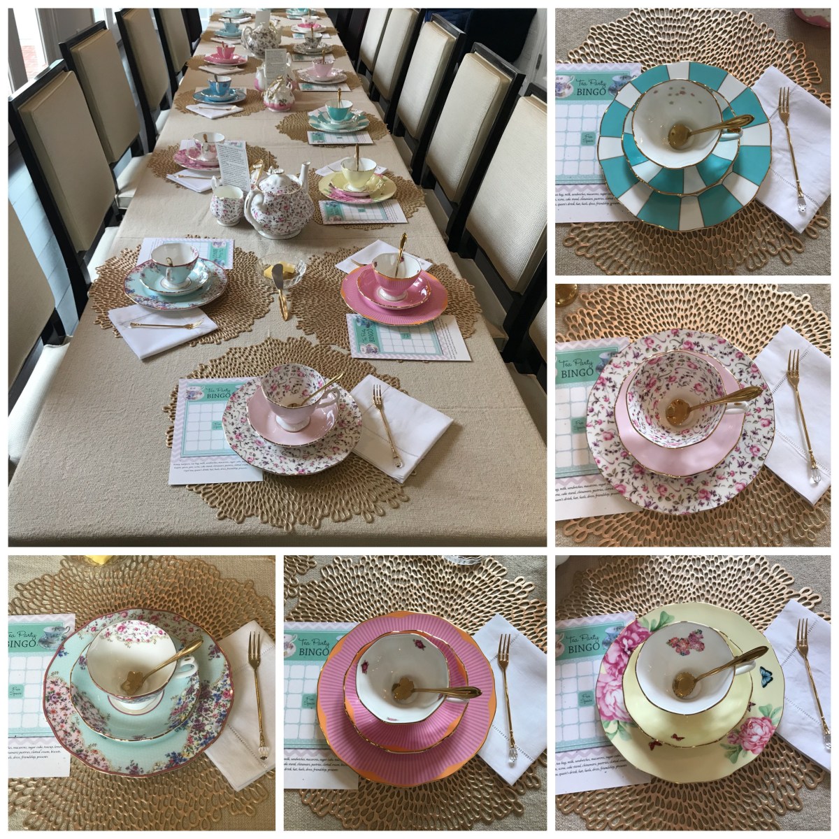 tea party table set up